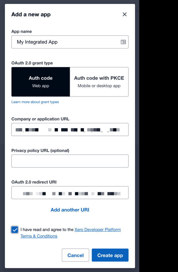 Details of Xero App